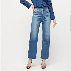 JCrew slim wide leg jean in french blue - sz 33